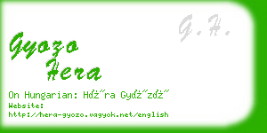 gyozo hera business card